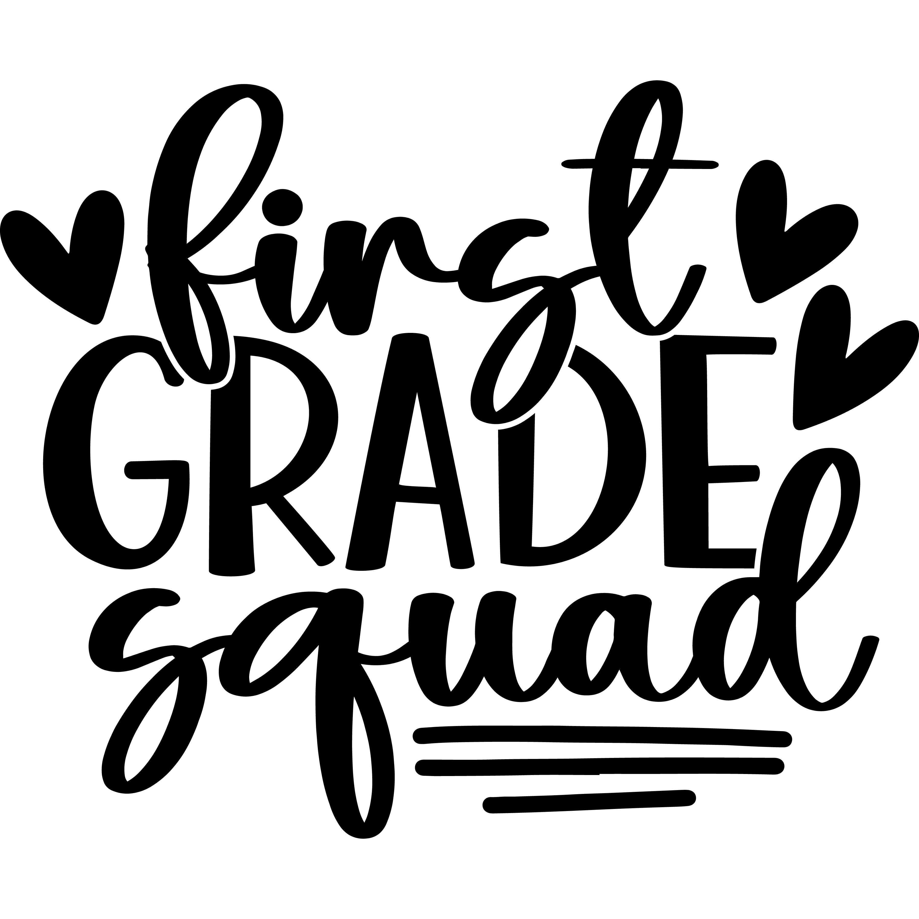 First Grade Teacher Squad T-Shirt