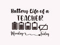 Battery Life of a Teacher